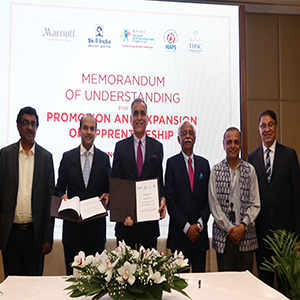 Tourism & Skill Council and Marriott India sign MoU, with operational support from NSDC to promote Apprenticeship in India